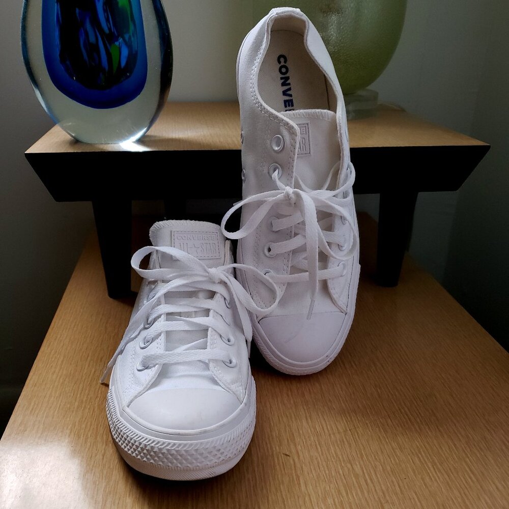 BNWoT CTAS Converse Classic Low  White Monochrome 171751F (7.5M  / 9.5W)